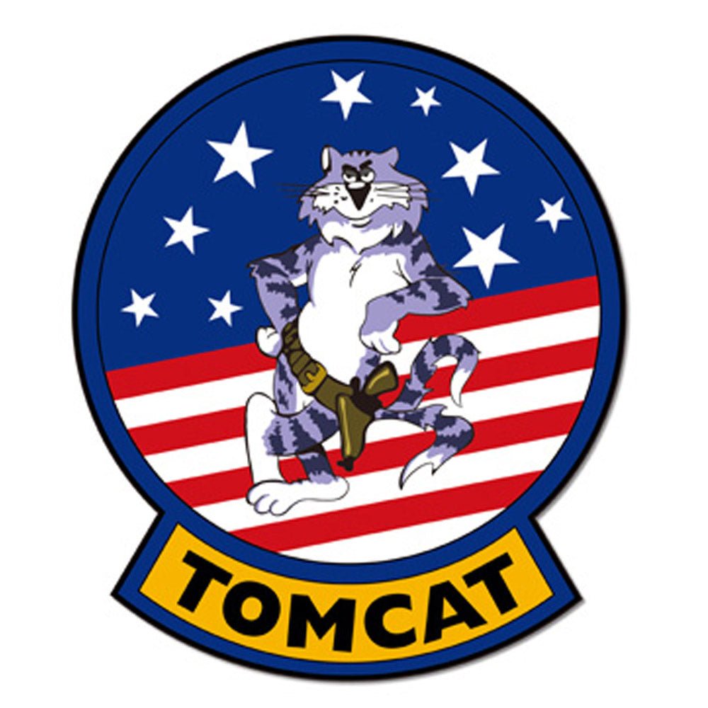 TOP GUN トップガン (アイスマン追悼 ) - マグネットステッカー TOMCAT / 耐光耐水仕様インク / マグネット - PGS